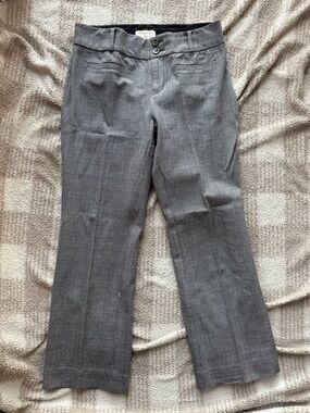 Anthropologie Black and Gray Glen Plaid Trousers